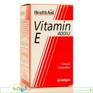 ویتامین E سافت ژل 400 واحد هلث اید
